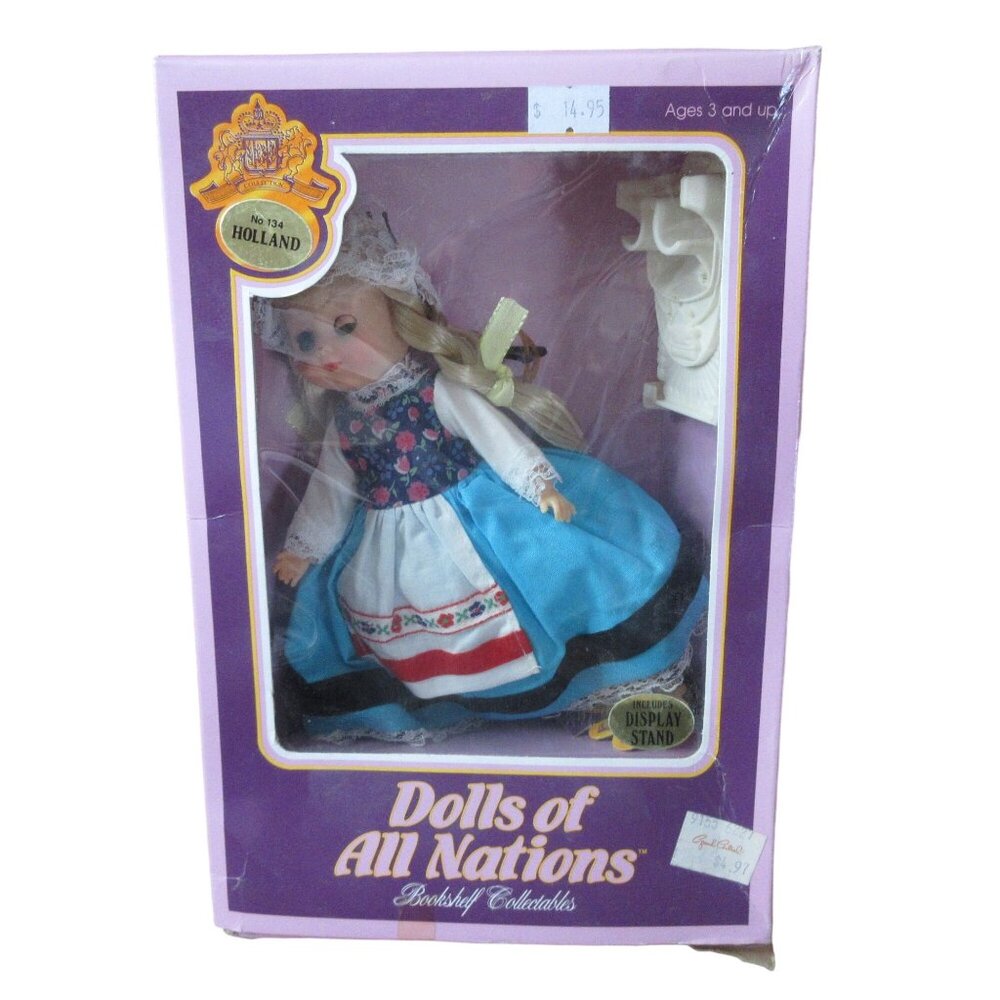 Dolls of All Nations 7" Doll  Collectible in Box - Holland 134 - Vintage